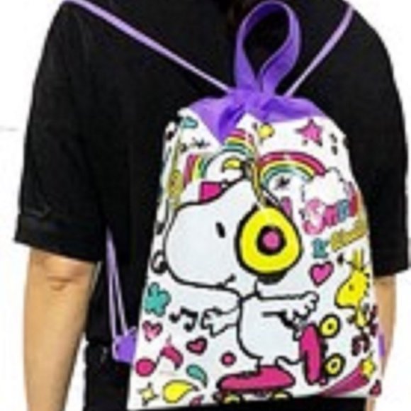 NEW Snoopy Non-Woven School/Shoes/Hiking/Gift/Party/Swimming Pool/ Backpack.RED. - Picture 2 of 4